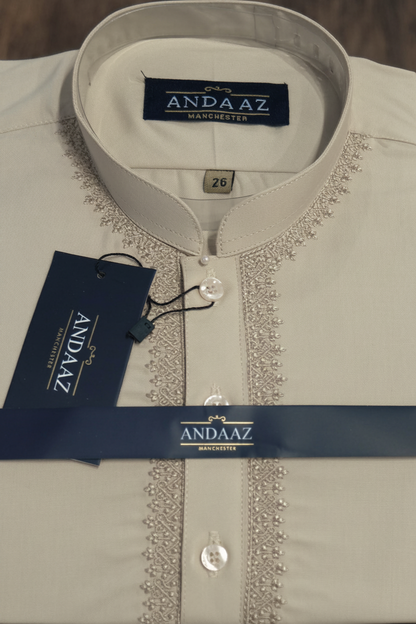 Shalwar Kameez Vanilla Piyala Embroidery