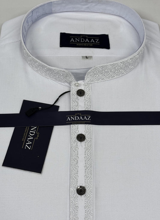 White with White Split Embroidery