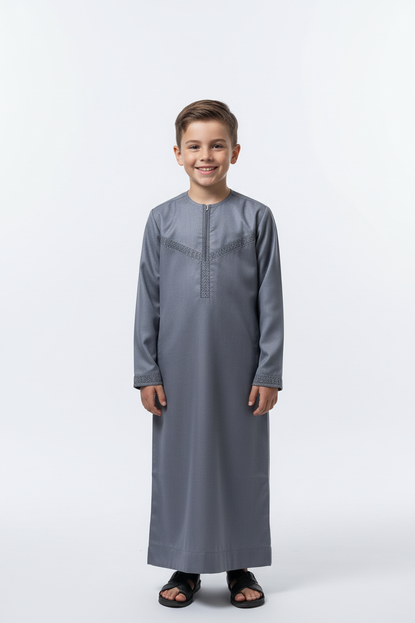 andaaz zain thobe grey boy