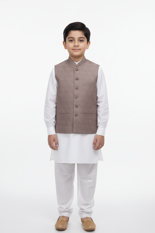 Boy in Hex Waistcoat – Front