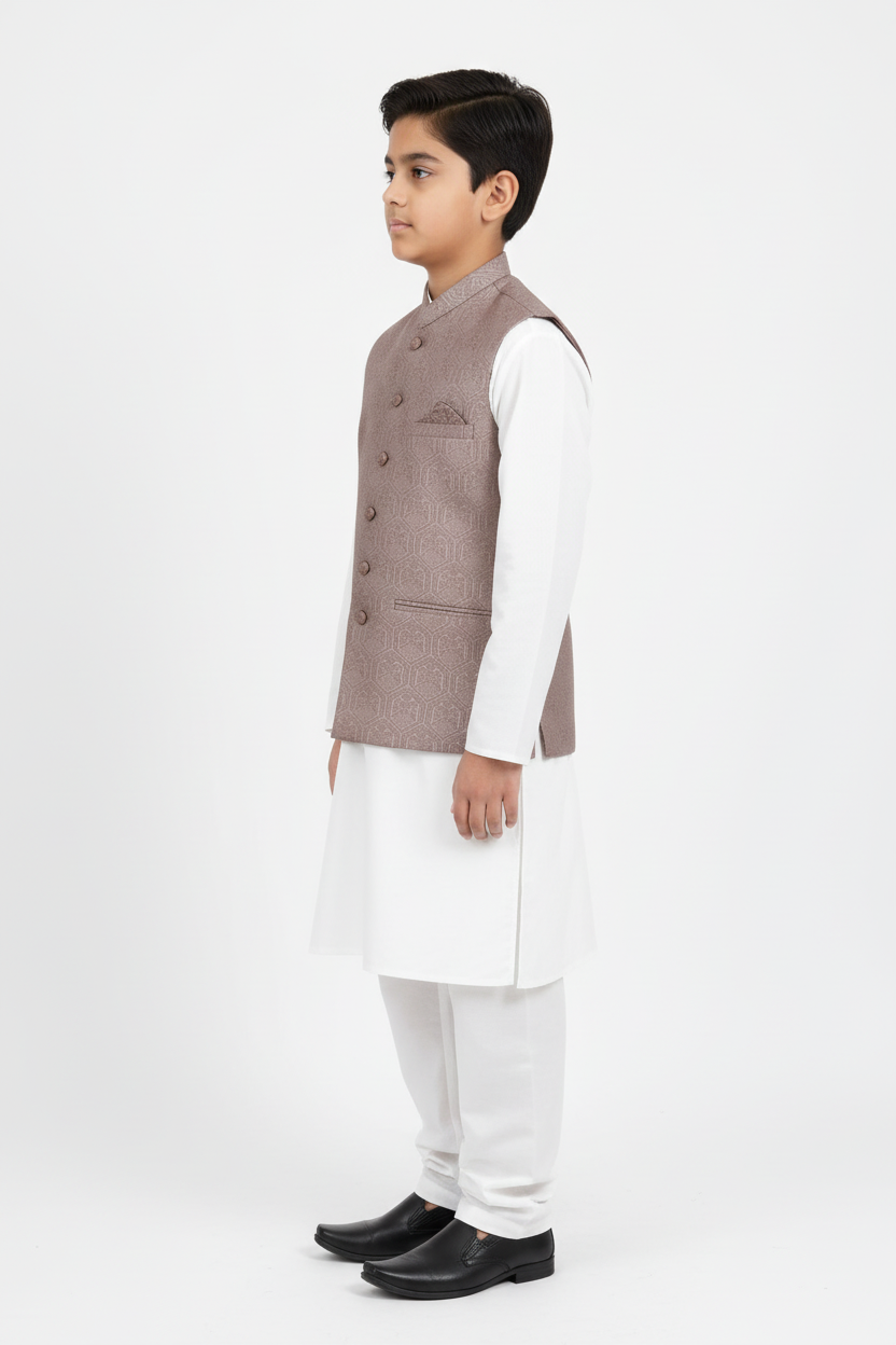 Boy in Hex Waistcoat – Side
