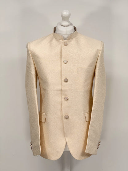 Men's Banarsi Cream Prince Jacket