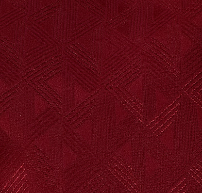 Men's Aztec Design Maroon Jamawar Waistcoat