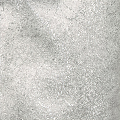 Men's Off White Paisley Design Jamawar Waistcoat