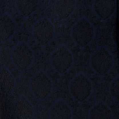 Boys Banarsi Navy Black Diamond Waistcoat
