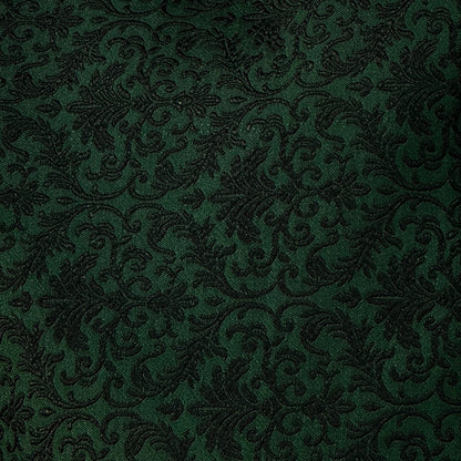 Boys Banarsi Green Black Waistcoat