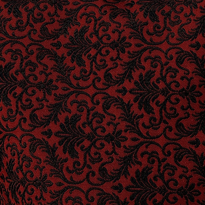Men's Banarsi Red Black Waistcoat