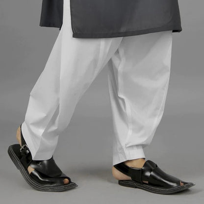 Men's Basic White Shalwar