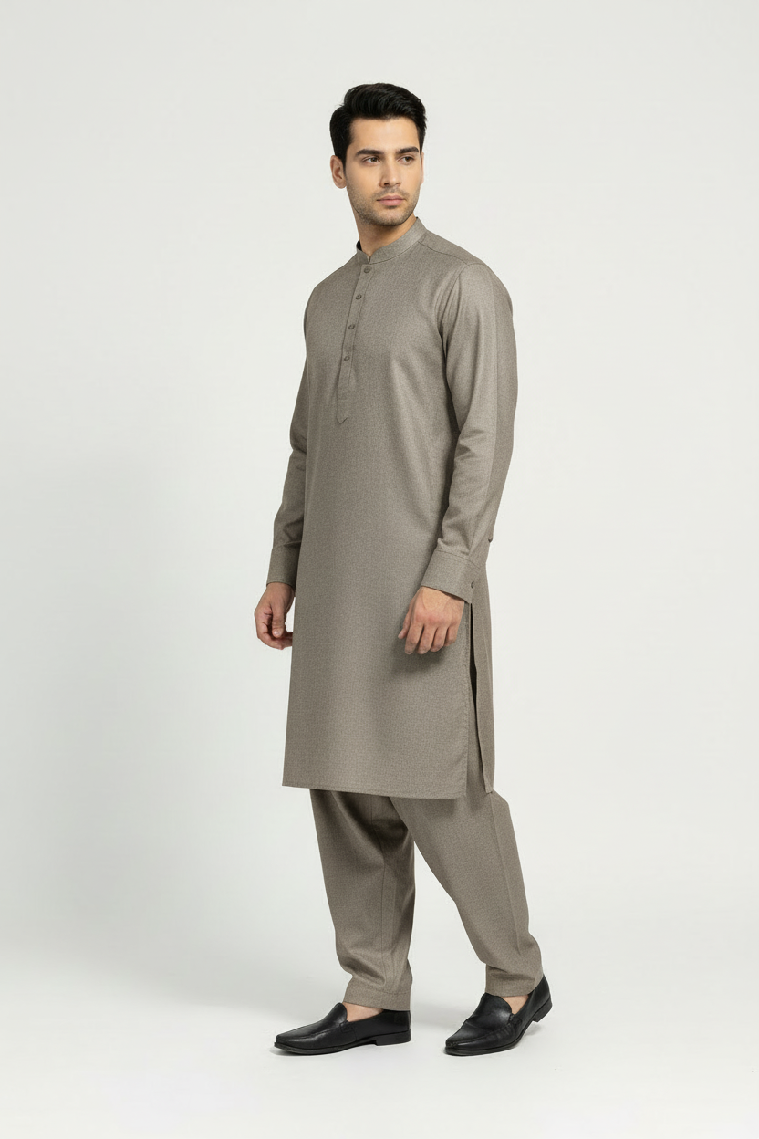 Side view in cool taupe